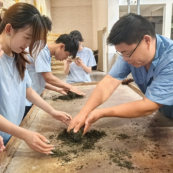 2025年7月9日华中农业大学人工智能+信息学院到金苔香茶业开展社会实践活动