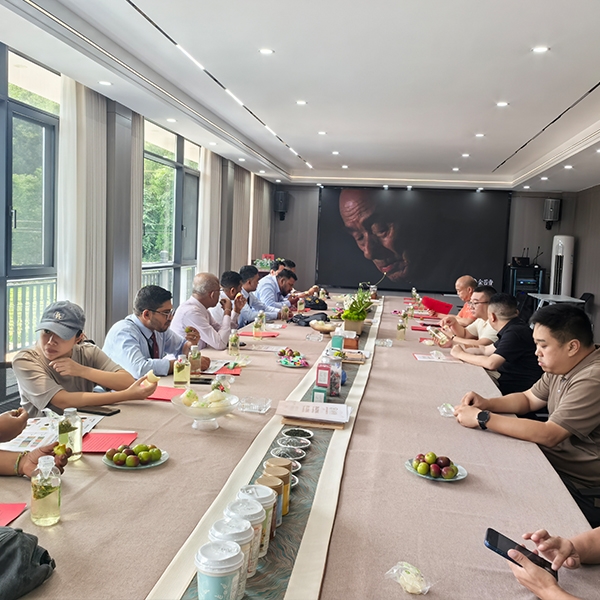 2025年7月22日斯里兰卡茶叶商贸代表团探访金苔香茶业生产基地